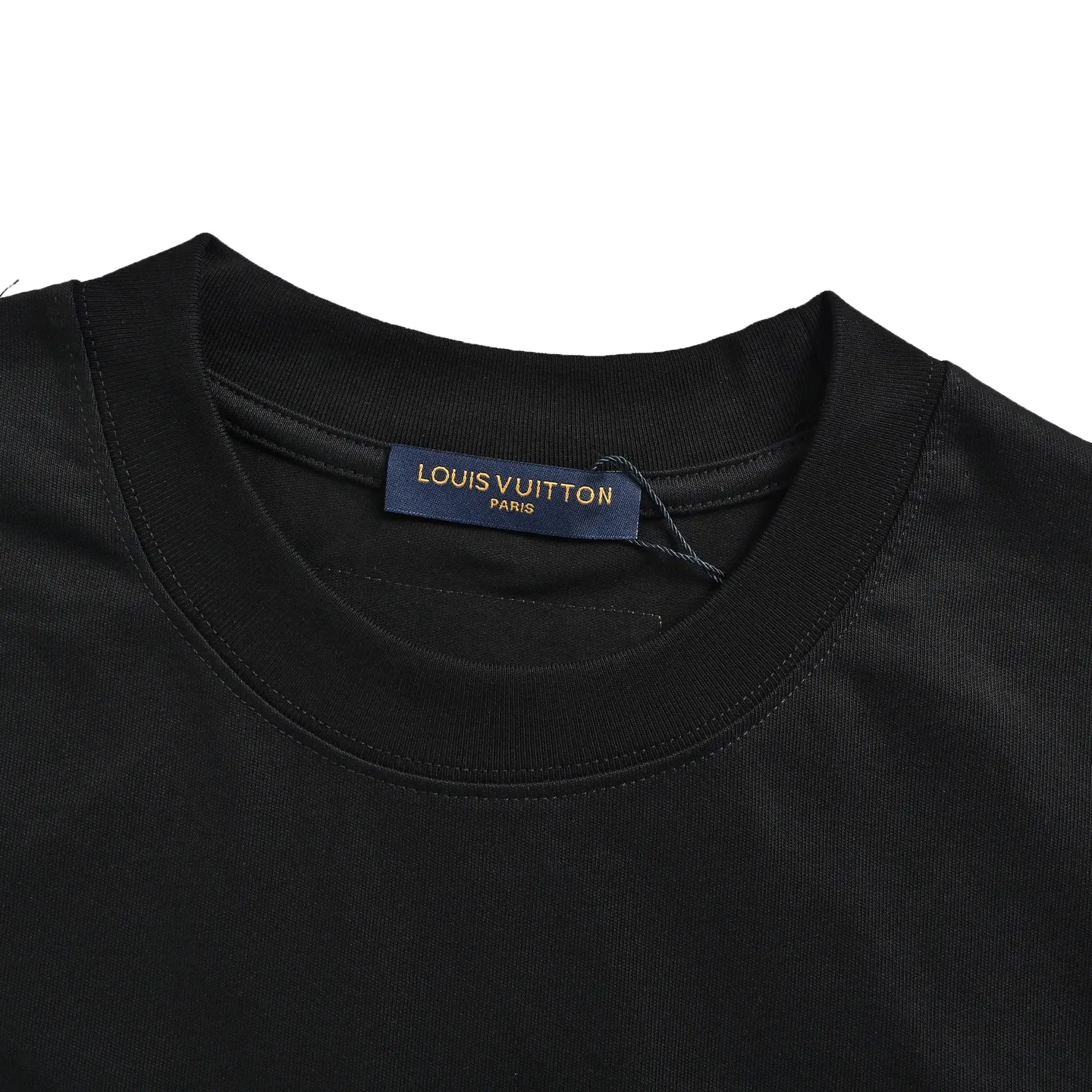 Louis Vuitton/Louis Vuitton four-leaf clover old flower embroidery round neck short sleeves